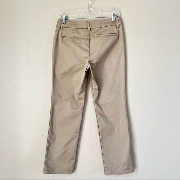 Lee Wrinkle Free Classic Fit Tan Straight Leg Chino Career Casual Pants Size 4P - Picture 3 of 11